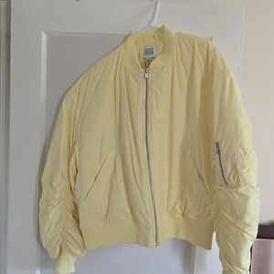 BDG Women's Light Yellow Bomber Jacket